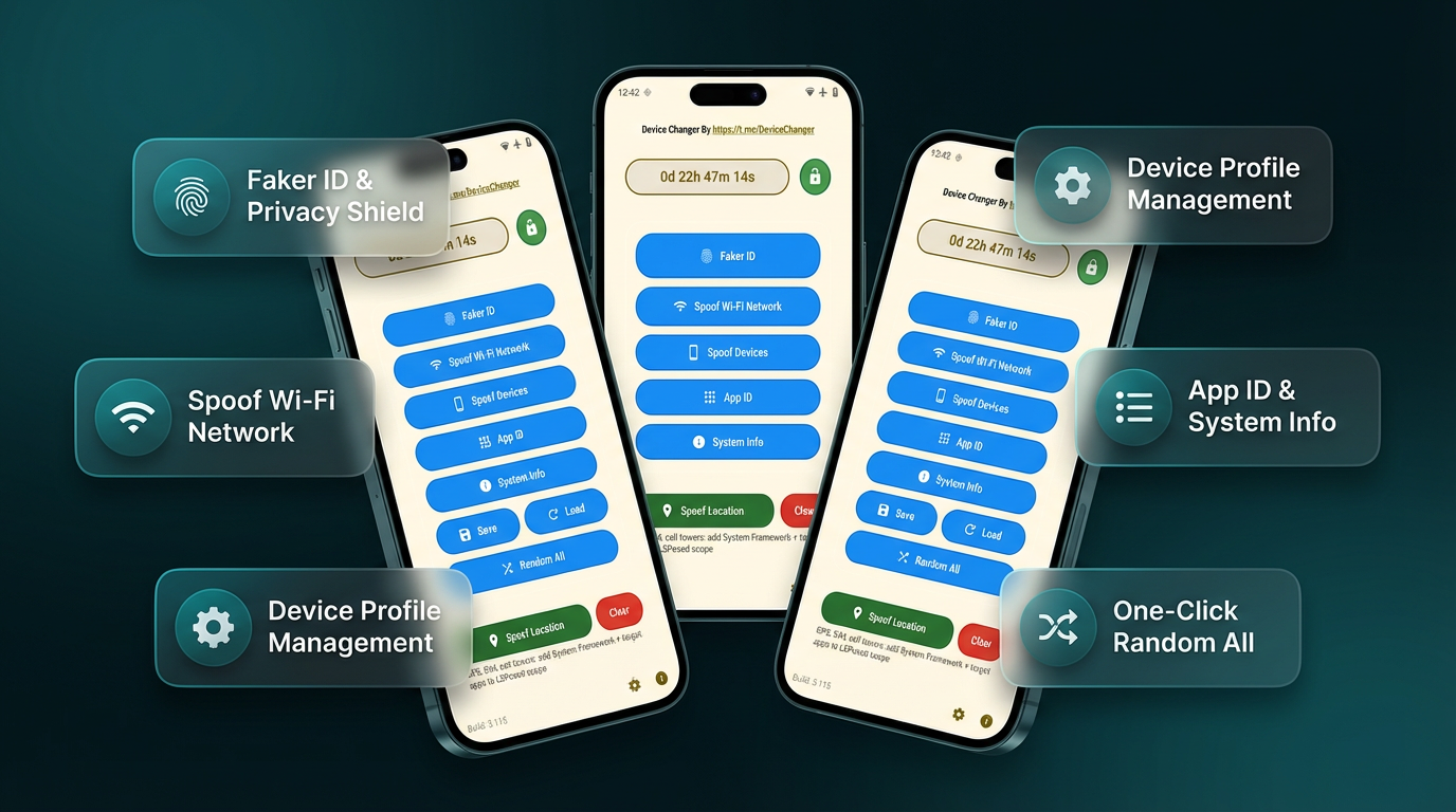 Android QA profile matrix and validation dashboard illustration